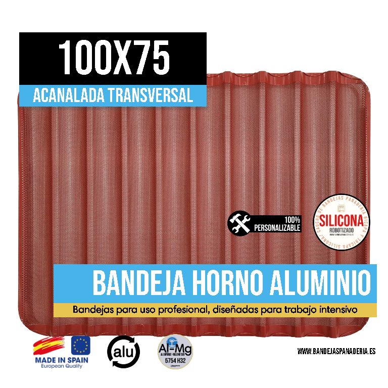 Acanalada Transversal con Silicona/Caucho 100x75