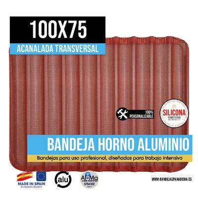 Acanalada Transversal con Silicona/Caucho 100x75