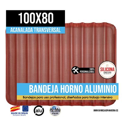 Acanalada Transversal con Silicona/Caucho 100x80