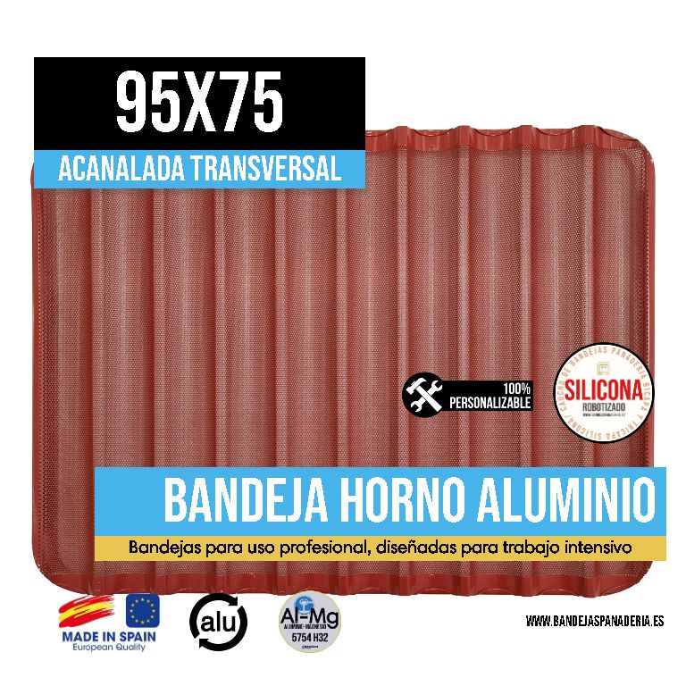 Acanalada Transversal con Silicona/Caucho 95x75