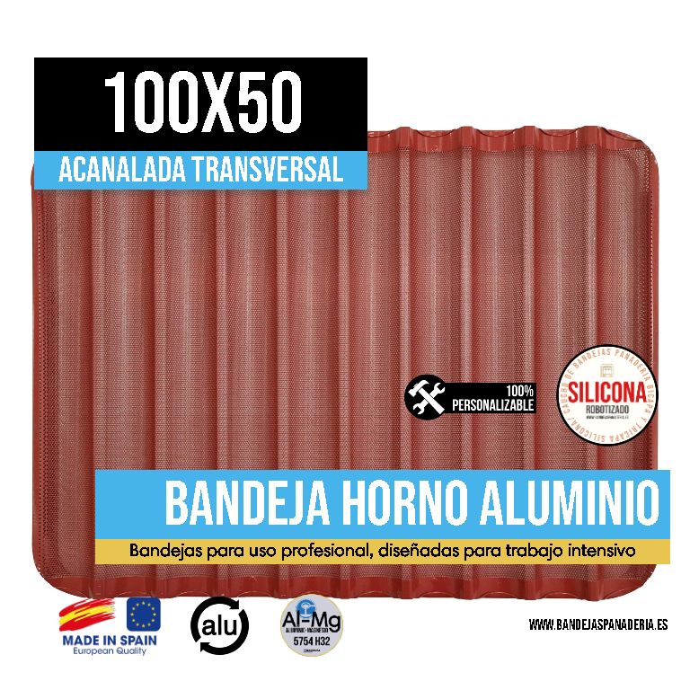 Acanalada Transversal con Silicona/Caucho 100x50