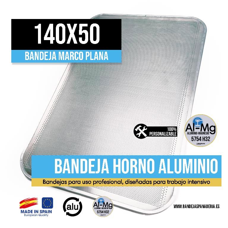 Bandeja Marco de Aluminio 140x50
