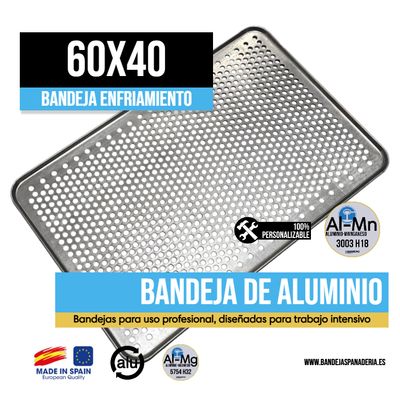 Bandeja de enfriamiento / congelación perforada 60x40