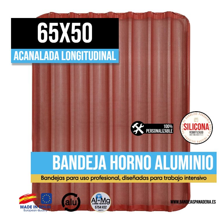 Acanalada Longitudinal con Silicona/Caucho 65x50