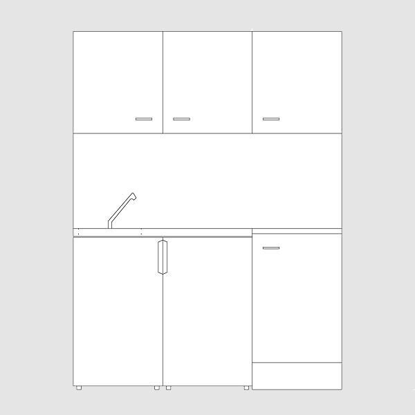 GMK11 - 1.5M GALLEY KITCHEN