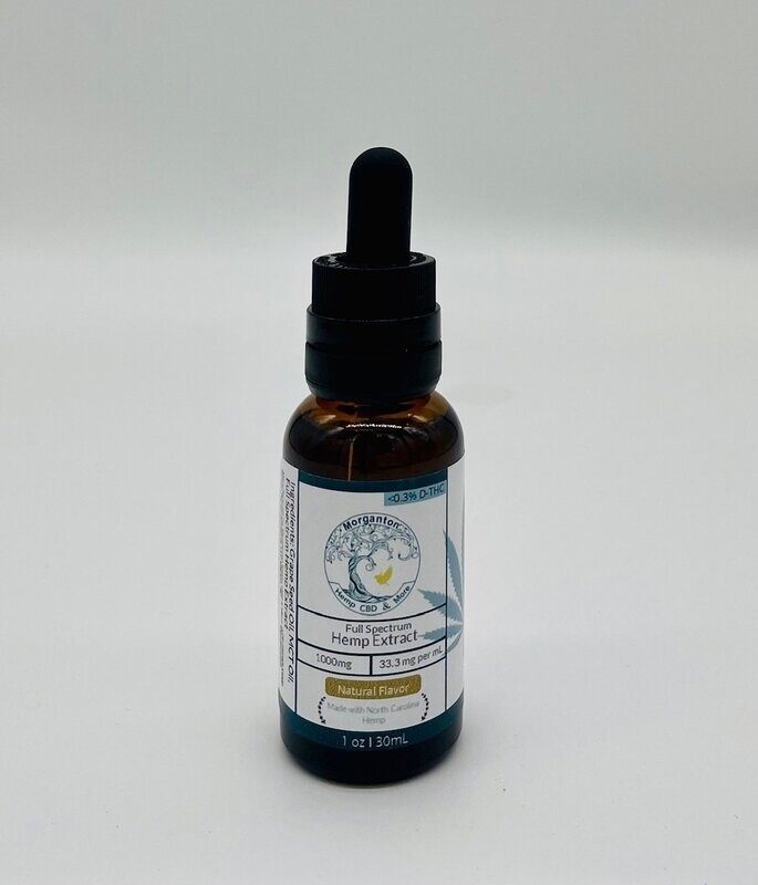 Morganton Hemp Full Spectrum CBD Oil (1000mg, 2500mg)