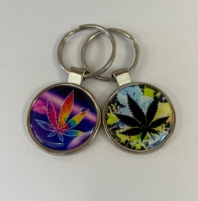 Assorted Color Leaf Keychain