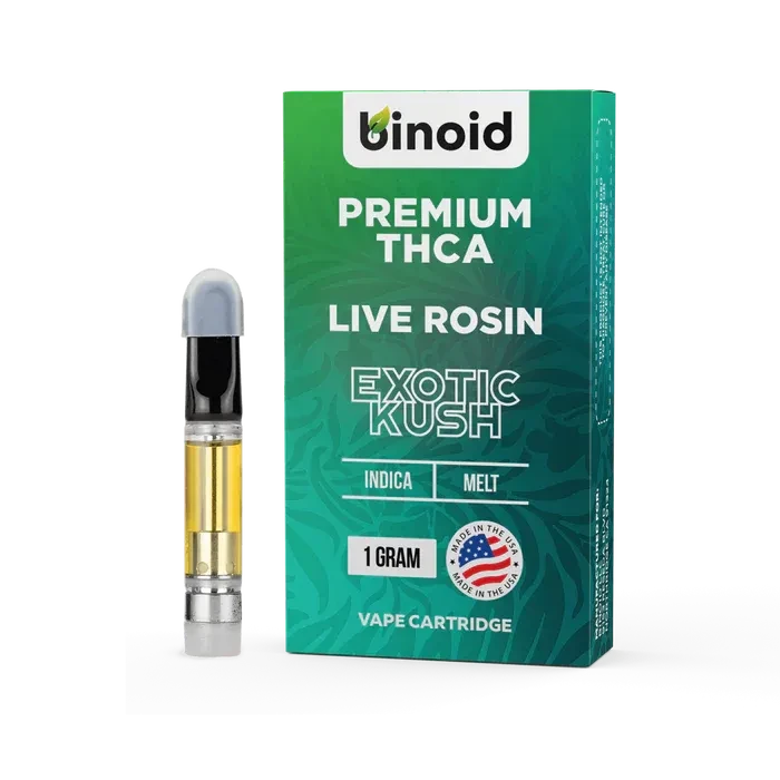THCa Live Rosin Cart (Exotic Kush) THCa Live Rosin Cart (Exotic Kush)
