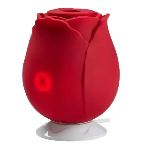 Cloud 9 Health & Wellness Rose Suction Stimulator Red