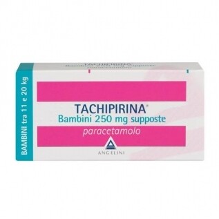 TACHIPIRINA Bambini 250mg supposte TACHIPIRINA Bambini 250mg supposte