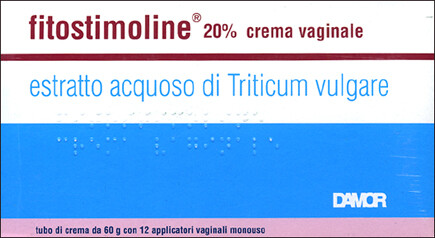 Fitostimoline 20%  Crema vaginale tubo da 60g con 12 applicatori vaginali