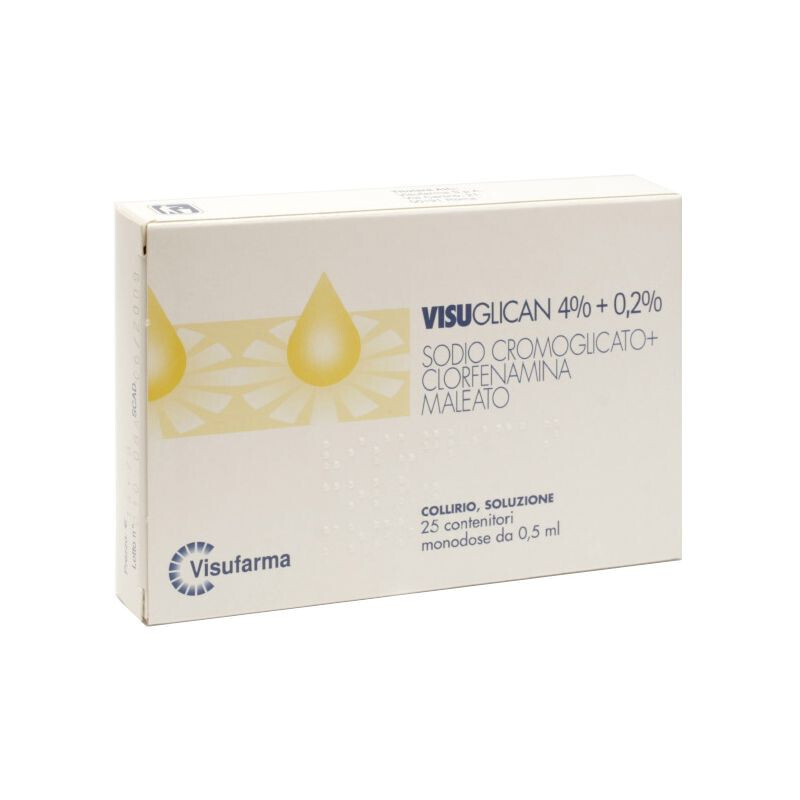 Visuglican Collirio monodose 4%+0,2% 25 dosi Visuglican Collirio monodose 4%+0,2% 25 dosi