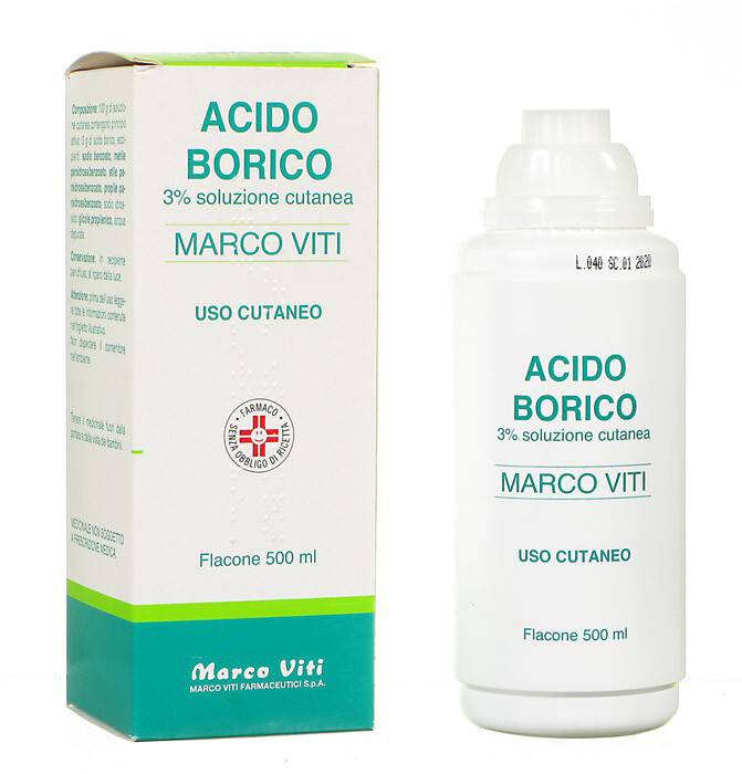 Acido Borico NA 3% sol cut 500ml