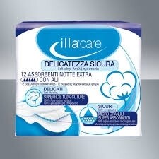 ILLA CARE assorbenti cotone NOTTE ILLA CARE assorbenti cotone NOTTE