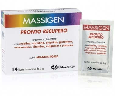 MASSIGEN Pronto Recupero Integratore alimentare - 14 buste da 6 grammi