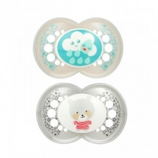 MAM 2 succhietti ORIGINAL 16 mesi+  in silicone (Bimbo)