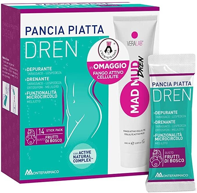 PANCIA PIATTA DREN FRUTTI DI BOSCO + FANGO VERALAB PANCIA PIATTA DREN FRUTTI DI BOSCO + FANGO VERALAB