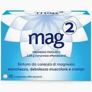Mag2 Magnesio 20 compresse effervescenti Mag2 Magnesio 20 compresse effervescenti