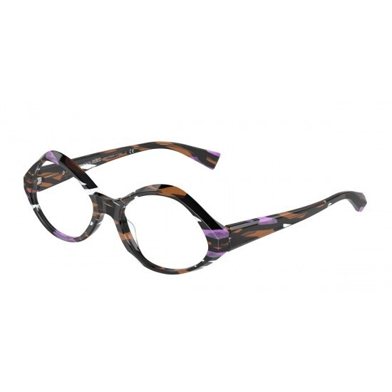 ALAIN MIKLI A03014 006 black e purple occhiali