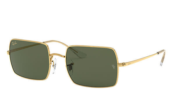 Ray ban RECTANGLE 1969 919631 gold / green occhiali Ray ban RECTANGLE 1969 919631 gold / green occhiali