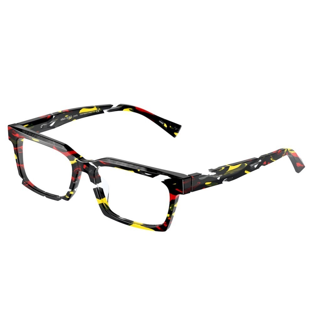 ALAIN MIKLI A03120 003 black, yellow, red occhiali