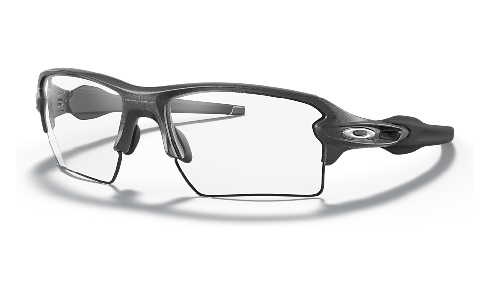 OAKLEY 009188 16 FLAK 2.0 XL steel / clear black iridium photochromic occhiali