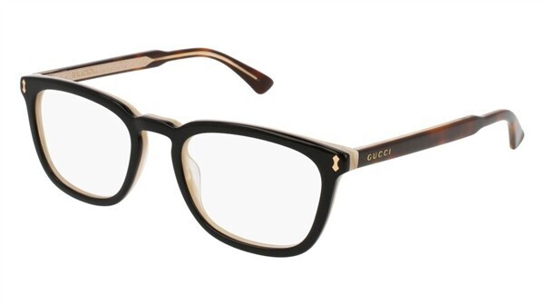 GUCCI 0126O - Black/Havana 005 occhiali