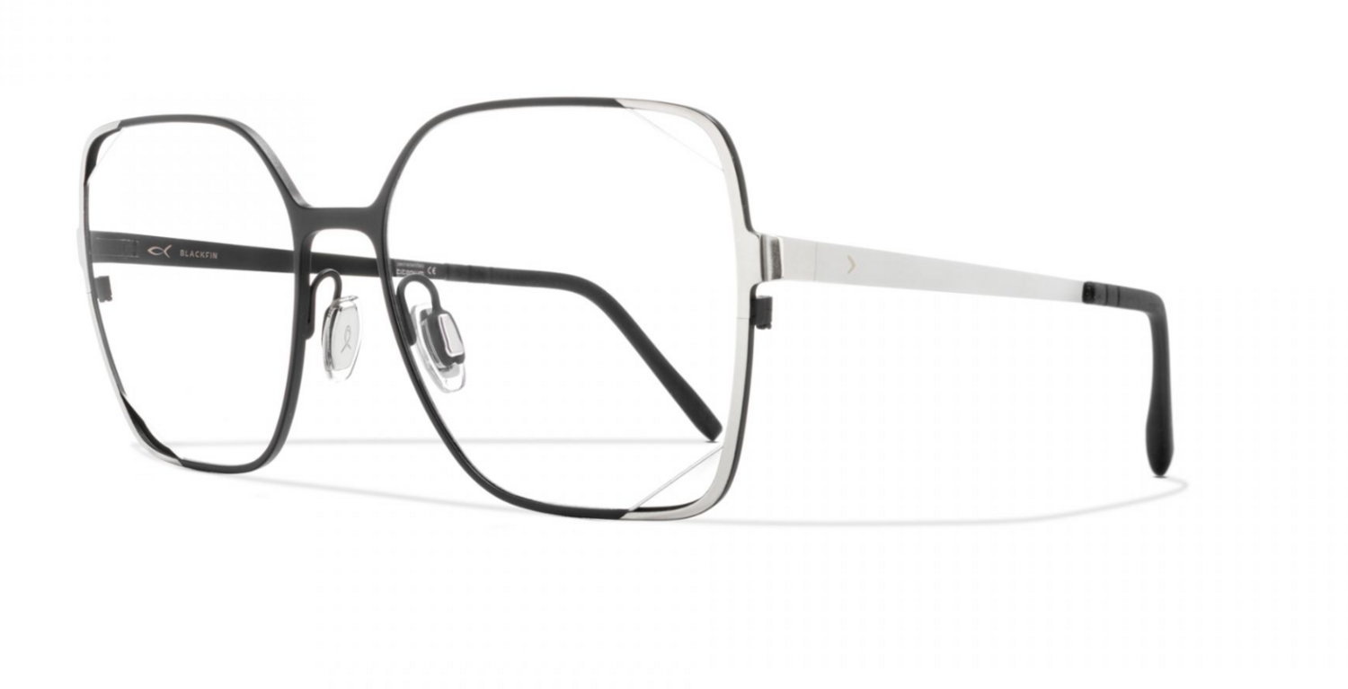 BLACKFIN PAROS 946 C1383 matte black e silver occhiali