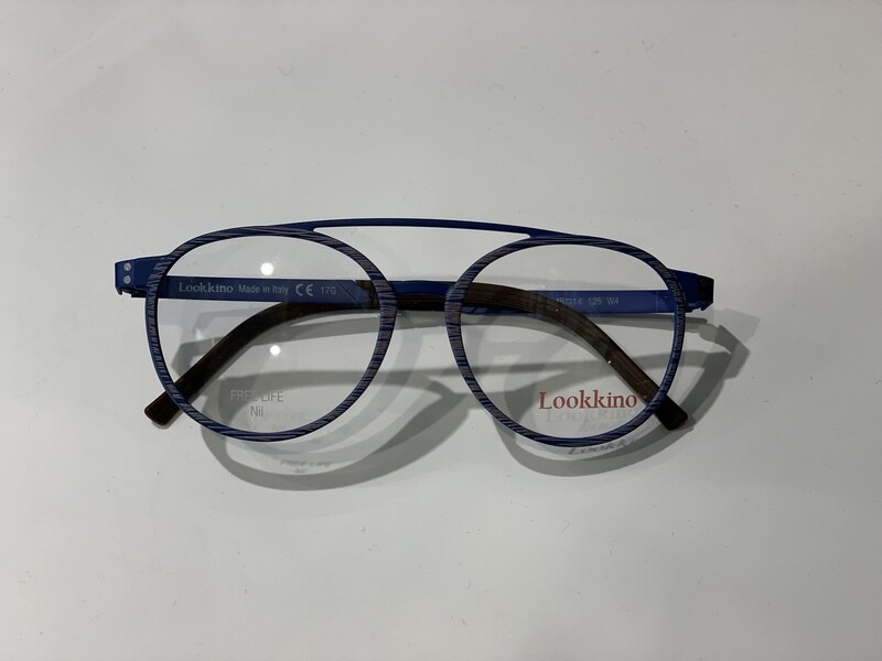 LOOK - LOOKKINO 03812 W4 matte blue striato occhiali LOOK - LOOKKINO 03812 W4 matte blue striato occhiali