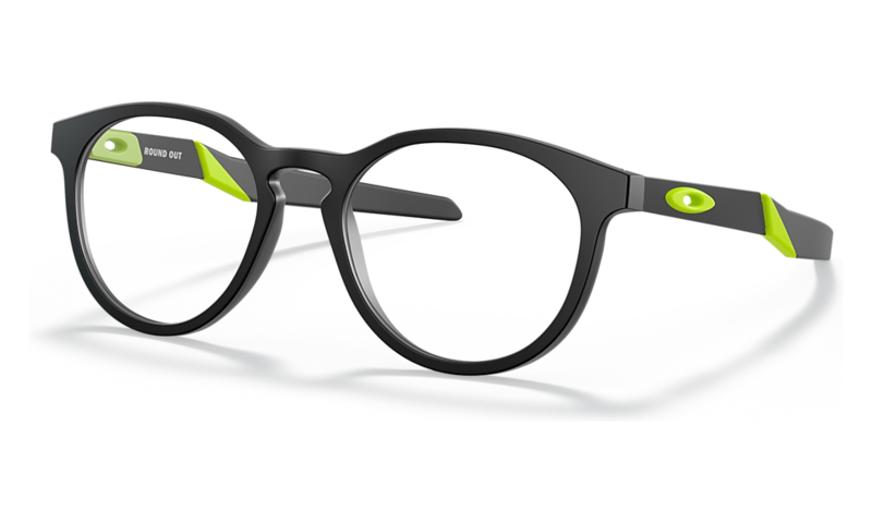 OAKLEY Junior 0Y8014 01 ROUND OUT satin black occhiali OAKLEY Junior 0Y8014 01 ROUND OUT satin black occhiali