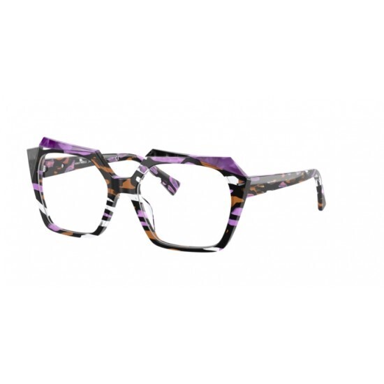 ALAIN MIKLI A03121 002 black, purple e brown striato occhiali