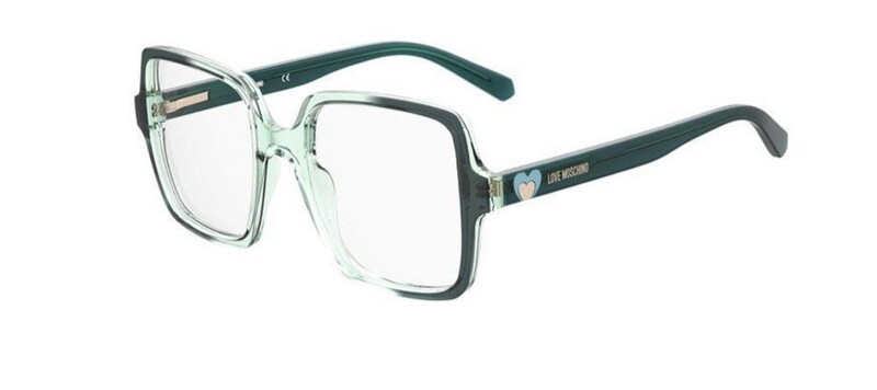 LOVE MOSCHINO 597 619 verde acqua occhiali LOVE MOSCHINO 597 619 verde acqua occhiali