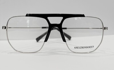 KREUZBERGKINDER OSWALD C1 silver - black occhiali