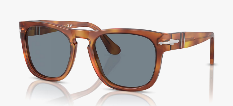 PERSOL ELIO PO3333-S 96/56 terra di siena / light blue occhiali PERSOL ELIO PO3333-S 96/56 terra di siena / light blue occhiali