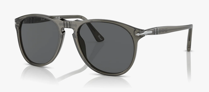 PERSOL PO9649-S 1103/B1 grey transparent / dark grey occhiali PERSOL PO9649-S 1103/B1 grey transparent / dark grey occhiali