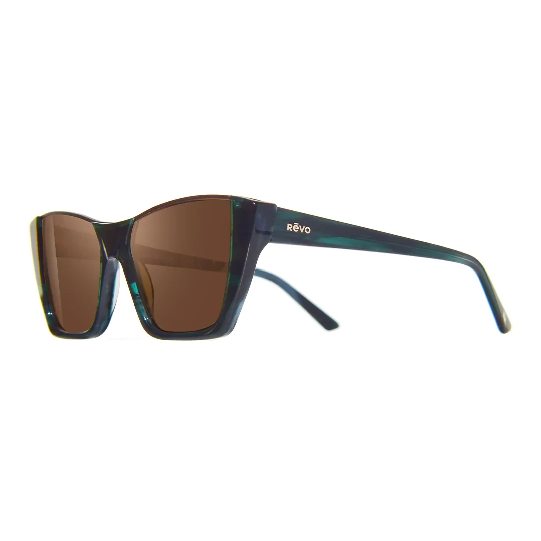 REVO KENDALL 2 1216  08BR green horn / terra occhiali