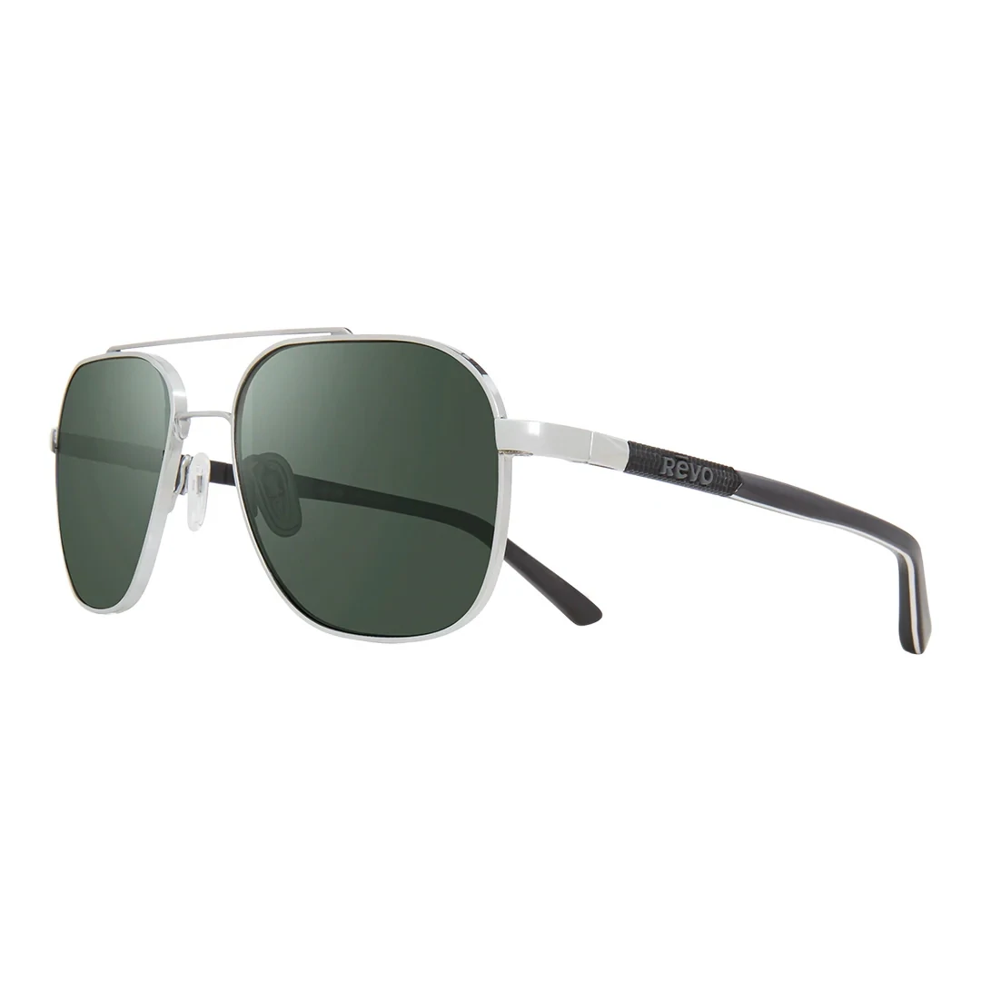REVO HARRISON 1108 03SG50 chrome / smoky green polar occhiali