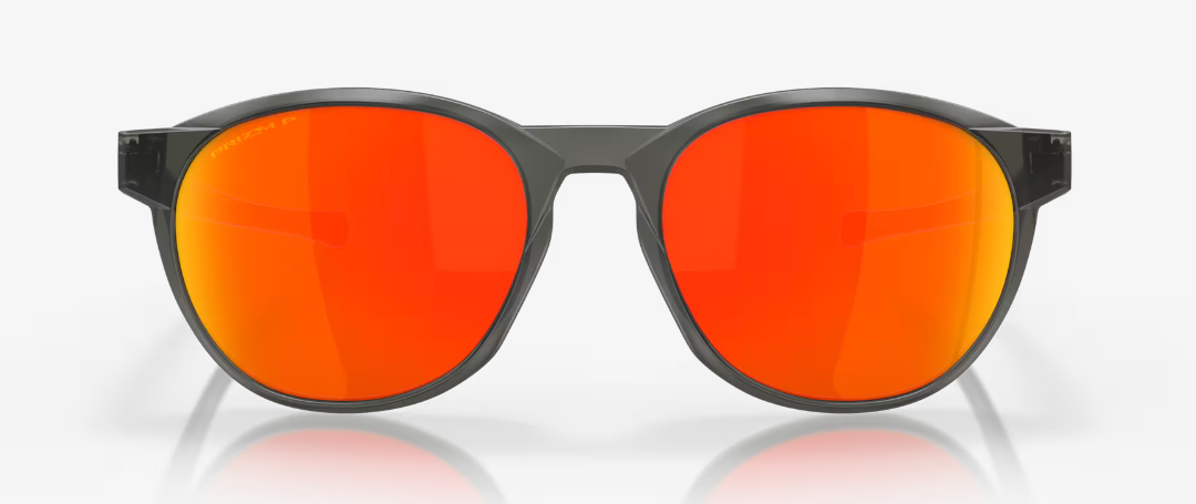 OAKLEY OO9126 04 REEDMACE matte grey smoke / prizm ruby polar occhiali