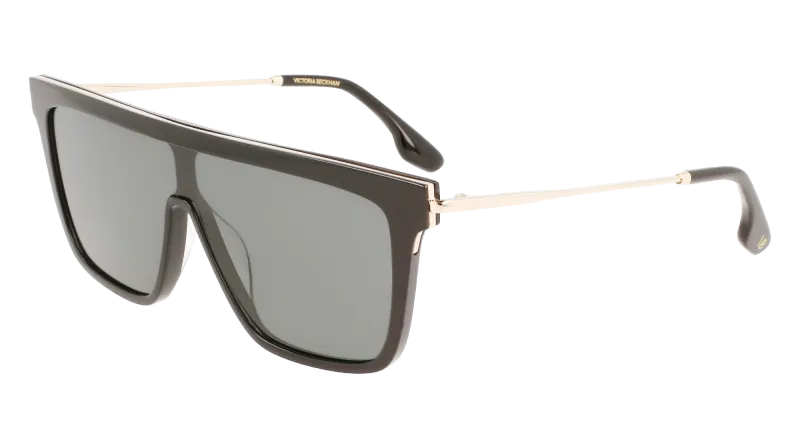 VICTORIA BECKHAM VB650S 001 black e gold / grey occhiali VICTORIA BECKHAM VB650S 001 black e gold / grey occhiali