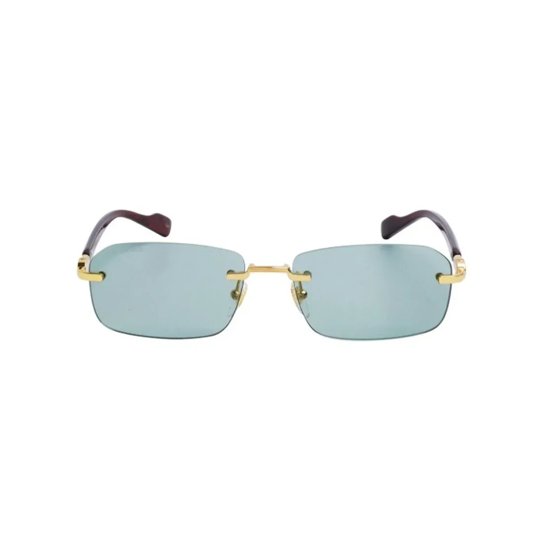 Gucci GG1221S 003 gold - burgundy / light blue occhiali