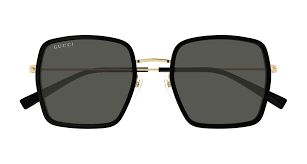 Gucci GG1848S 001 black - gold / grey occhiali