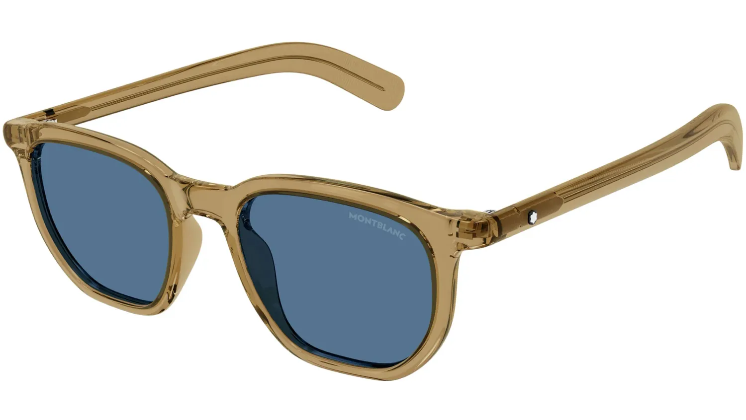 MONTBLANC MB0352S 005 brown transparent / blue occhiali MONTBLANC MB0352S 005 brown transparent / blue occhiali