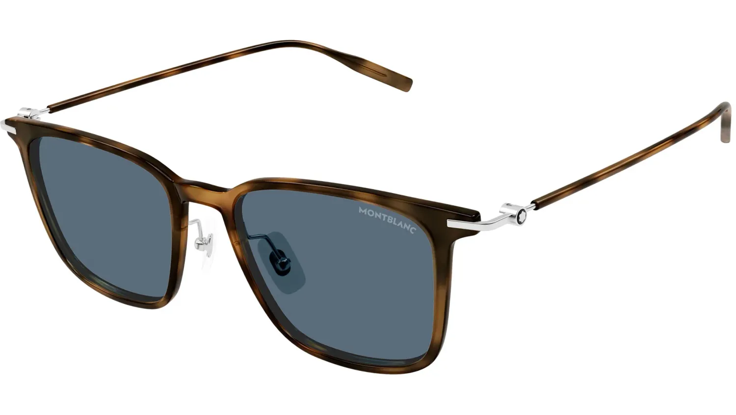 MONTBLANC MB0354S 004 tartarugato - silver / light blue occhiali MONTBLANC MB0354S 004 tartarugato - silver / light blue occhiali