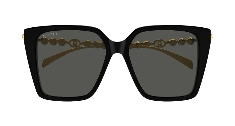 GUCCI GG1967S 001 black - gold / grey occhiali