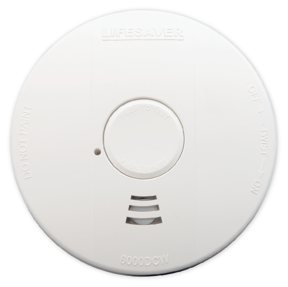 Wireless Smoke Detector (10-Year Lithium Battery)