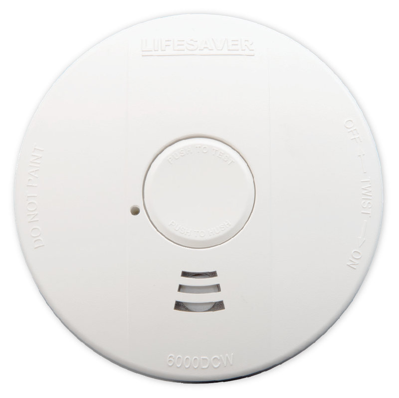 Wireless Smoke Detector (10-Year Lithium Battery)