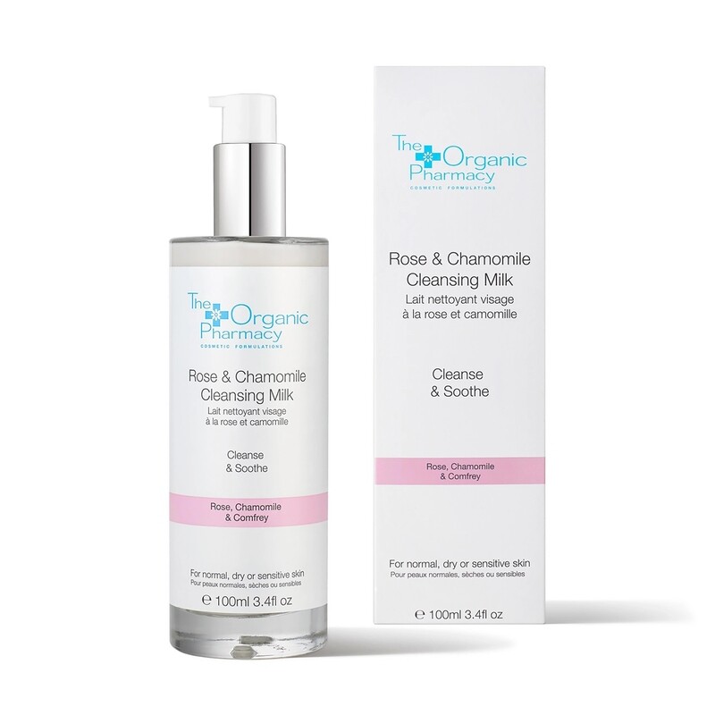 حليب التنظيف بالورد والبابونج من The Organic Pharmacy حليب التنظيف بالورد والبابونج من The Organic Pharmacy
