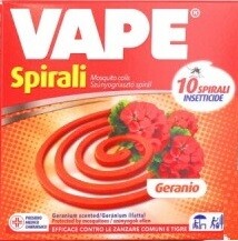 VAPE - Spirali Insetticide 10 Pezzi - GERANIO