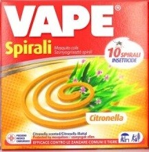 VAPE - Spirali Insetticide 10 Pezzi - CITRONELLA