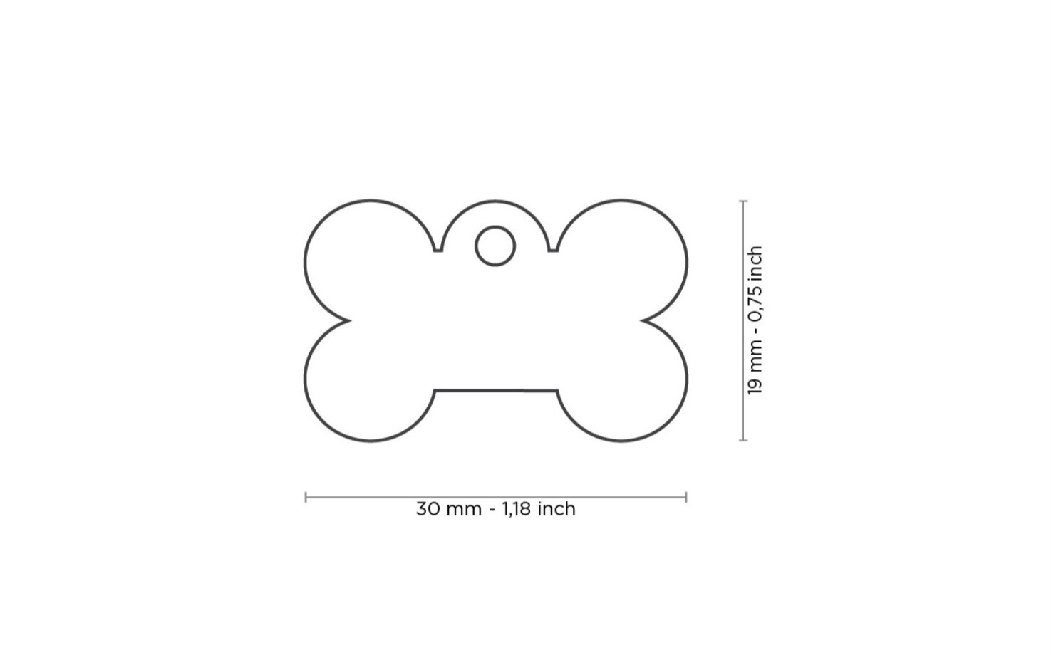 Medaglietta a Forma di Osso